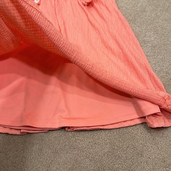 Btween Peach Spring Easter Sunday Best Lined Daisy Floral Girls Dress Size 8 - Picture 7 of 7